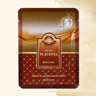 ماسک ورقه ای ترمیم کننده 3w کلینیک حاوی عصاره جفت